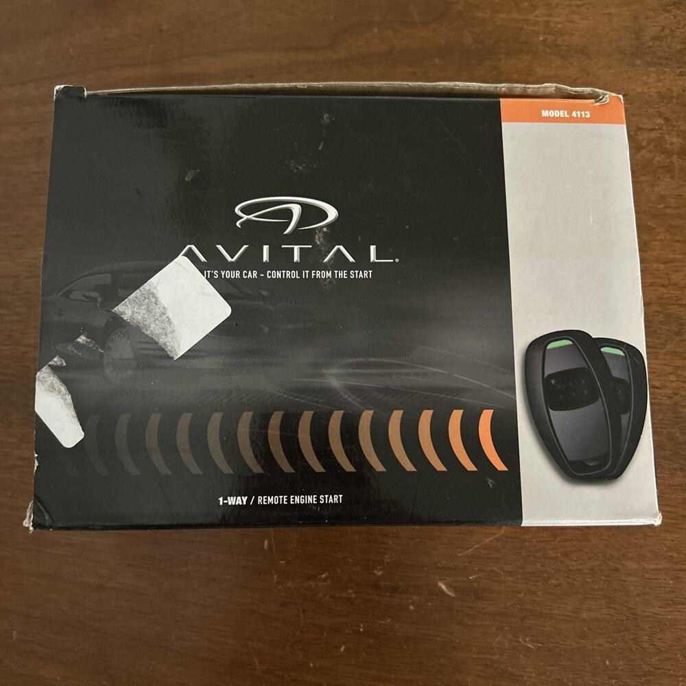 AVITAL Model 4113 - 1-Way Remote Engine Start Brand New In Open Box See Pictures